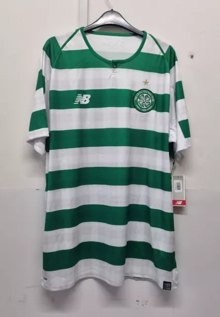 New Balance Celtic FC 19 20 Home SS Shirt Green  White XL  REF CL12