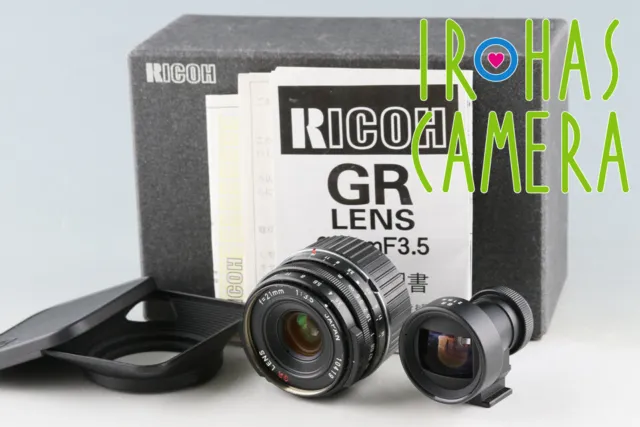 Ricoh GR 21mm F/3.5 Lens for Leica L39 + M Mount Adapter + 21mm Finder #48464 L8