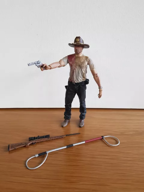 The Walking Dead TV Series 2 Deputy Rick Grimes Action Figure And Weapons 2012