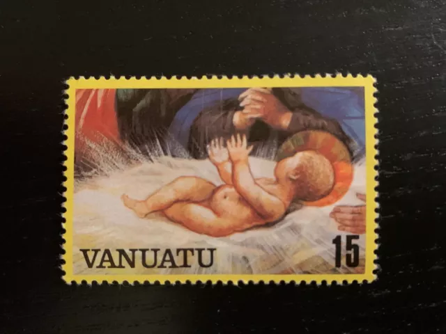 Vanuatu 1982 Christmas Nativity Scenes 15Fnh Baby Jesus - Mint