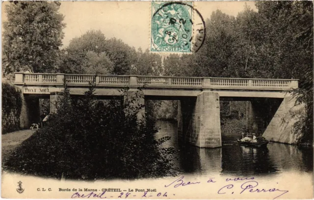CPA AK Creteil Bords de la Marne-Le Pont Noel FRANCE (1282354)