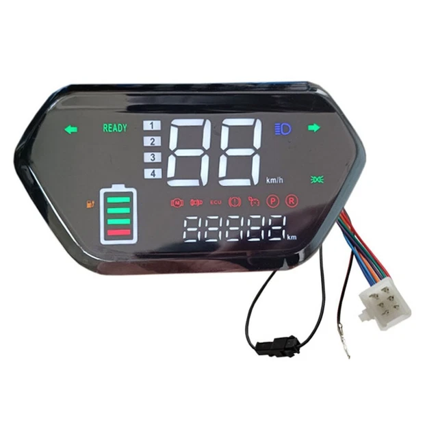 EASY TO USE LCD Display Meter Control Panel For EBike Electric Scooter ...