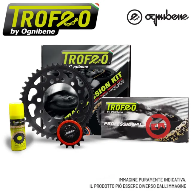 Kit Trasmissione Trofeo Catena Corona 15-44 Cagiva 650 Elefant 650 86