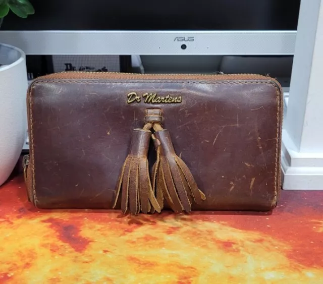 DR MARTENS LEATHER Tassle Purse 49.00 PicClick UK