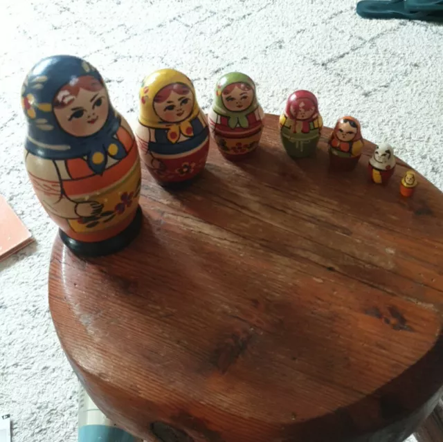 Vintage 1950S Babushka Dolls (7)