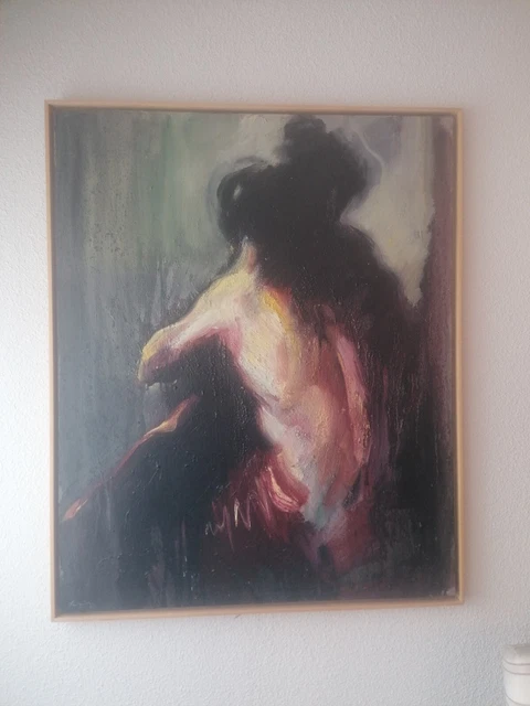 cuadro original oleo sobre lienzo de Juan Miguel Palacios 81cmX100cm 
