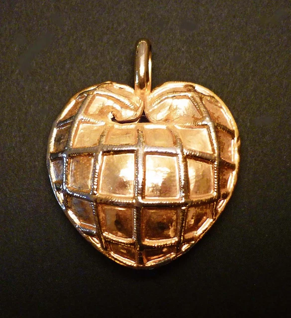 AGATHA - PENDENTIF GRAND COEUR DORÉ