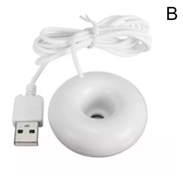 Mini USB Donut Humidifier Float Ultrasonic Mist Makers Aroma Home Diffuser T2Z5