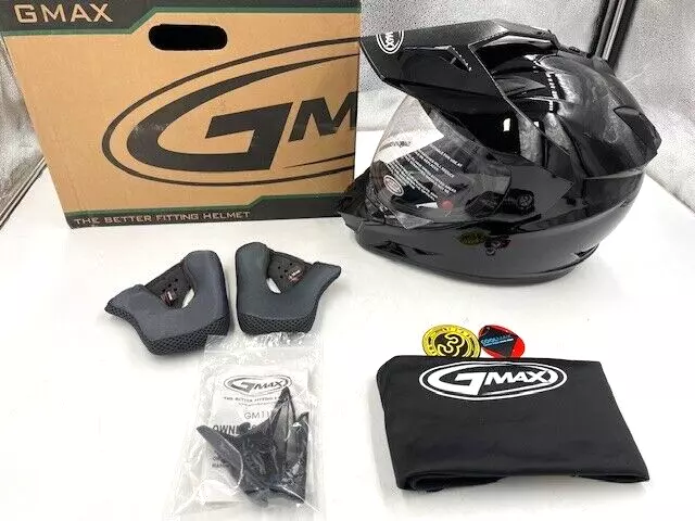 Gmax Gm-11 Dual-Sport Helmet Black 2Xl Xxl - G5115028