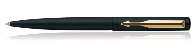GENUINE PARKER PARKER Vector Matte Black Gold Clip Gold Trim Ballpoint