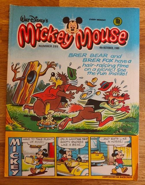 COMIC UK Bronze Age Walt Disney's Mickey Mouse No 255 4th October