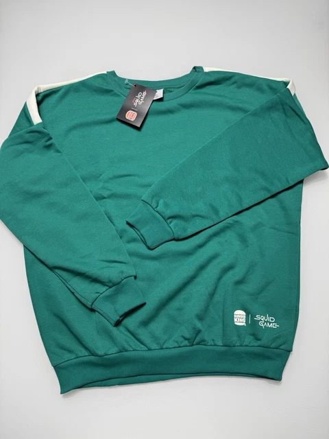 Sweat Burger King taille L vert squid game neuf - Vêtements