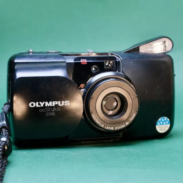 Olympus mju Zoom 35mm Point And Shoot Film Camera, Tested & Working No Flash