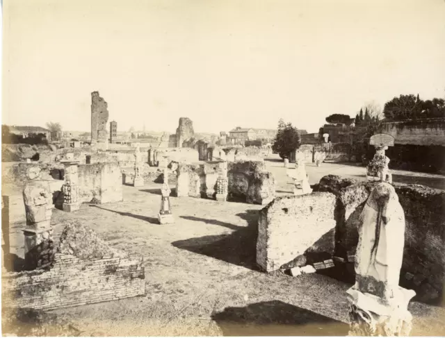 Italie, Roma, Palazzo dei Cesari  Vintage albumen print  Tirage albuminé  20