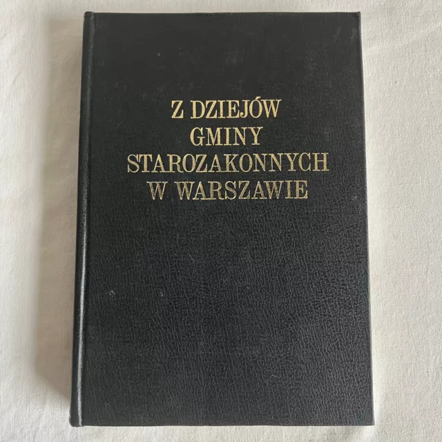 History of the Jewish Community in Warsaw 19th Century 1907 Reprint in Polish