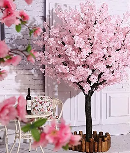 Artificial Cherry Blossom Trees Handmade Light Pink Tree Indoor Outdoor Home