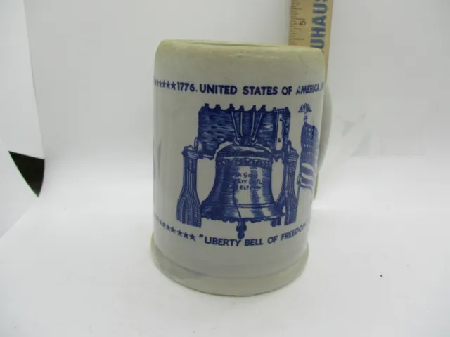 1776 United States of America Liberty Bell Mug Stein Vintage