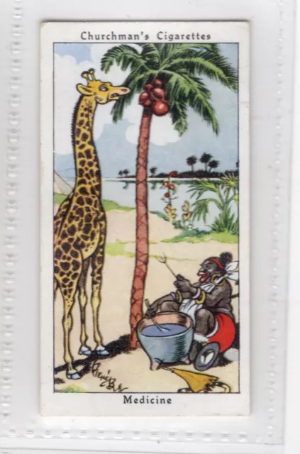 Churchman Howler Cigarette Card 1937. #25 African Medicine Man