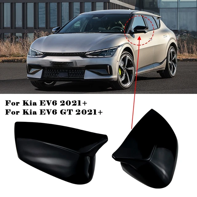 Nuovo Specchio Protezione Orlo Cover Auto Accessori Nero Lucido Sinistro Disco