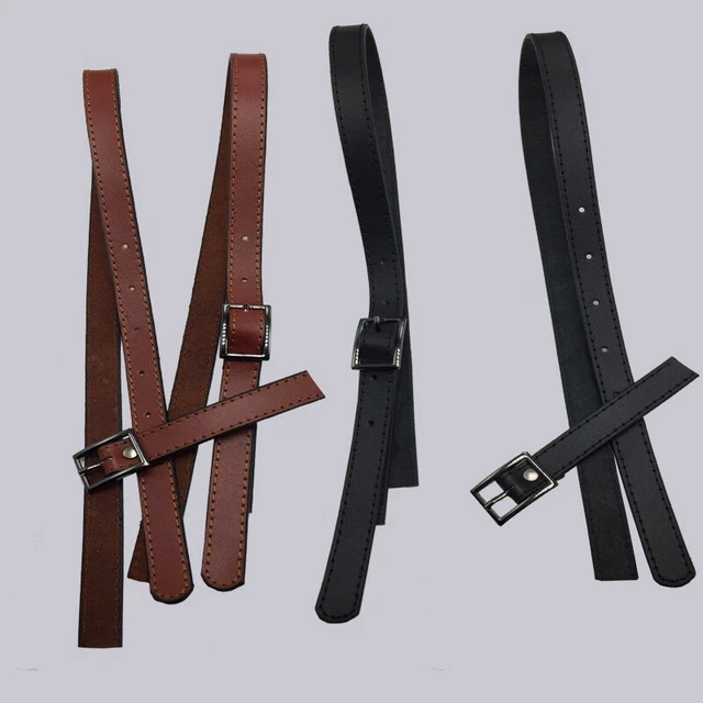1 Paire Cuir Épaule Ceinture Sangle Boucle Métal Couture Artisanat Réglable Band