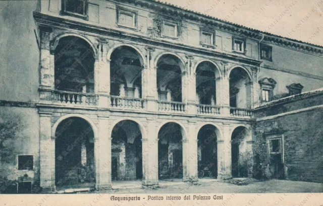 ACQUASPARTA Portico interno del Palazzo Cesi Terni Cartolina