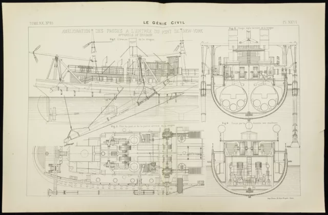 1892 - Puerto De New York : De Dragado