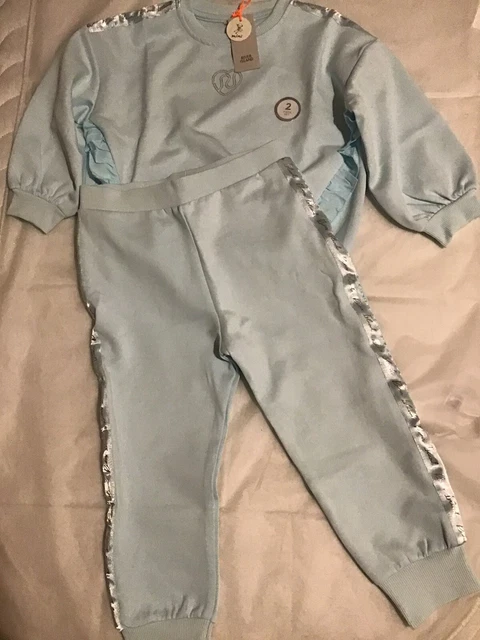 Tuta subacquea blu River Island mini bambina età 3-4 anni nuova con etichette 2