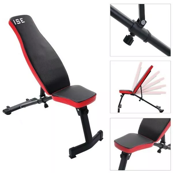 Banc de Musculation Pliable Inclinable Fitness Sport Entrainement Abdominaux