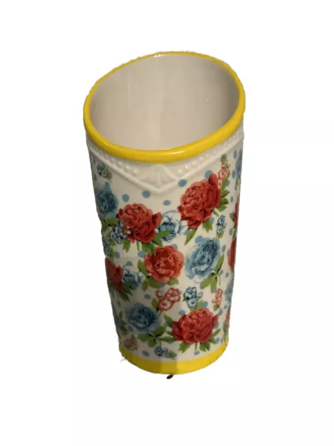 https://www.picclickimg.com/8GwAAOSwM55lIyx2/The-Pioneer-Woman-Floral-Medley-Yellow-Utensil-Container.webp