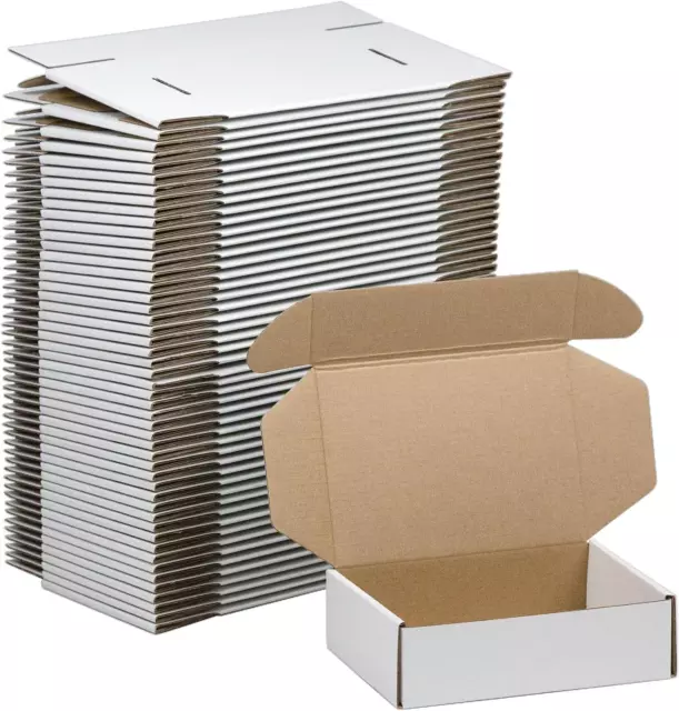 Paquete de 50 Cajas de Envio Pequeñas Pequeñas de 7x5x2 Pulgadas Cajas de Cartón