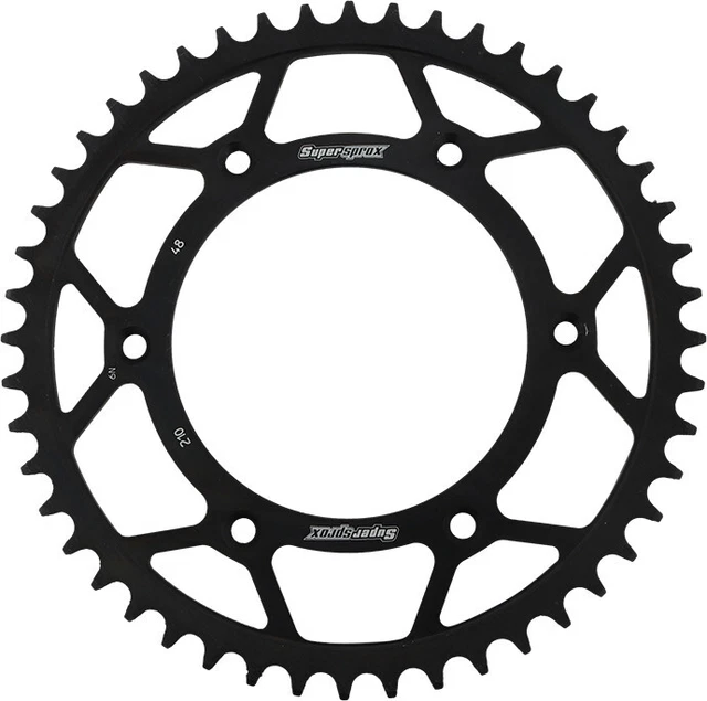 Supersprox Rear Steel Sprocket 48T Black RFE-210-48-BLK