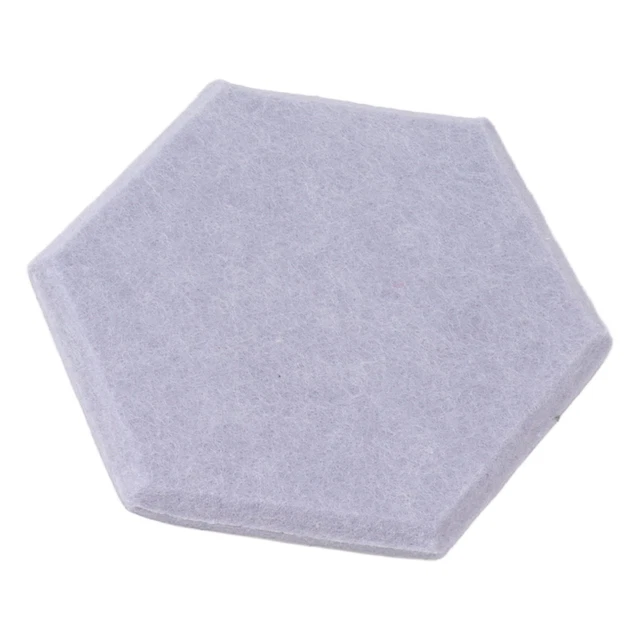 (Gris Clair De Lune)12Pcs Panneaux Acoustiques Hexagonaux Panneaux Insonorisants