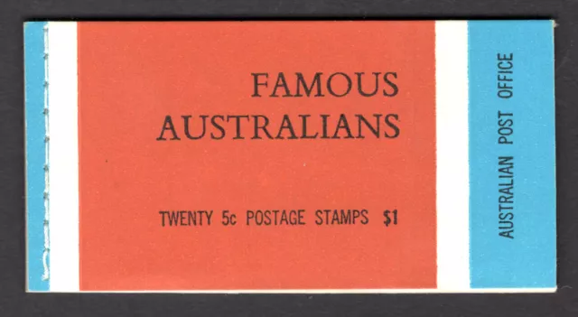 M22906 Australia - Booklets 1968 SGSB44a QEII: Famous Australians booklet