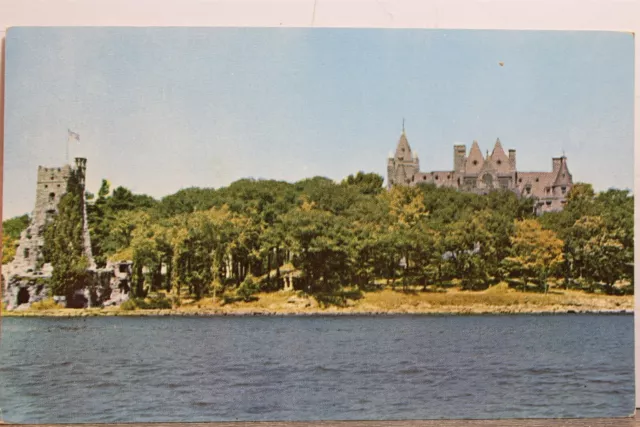 New York NY Thousand Islands Heart Boldt Castle Postcard Old Vintage Card View