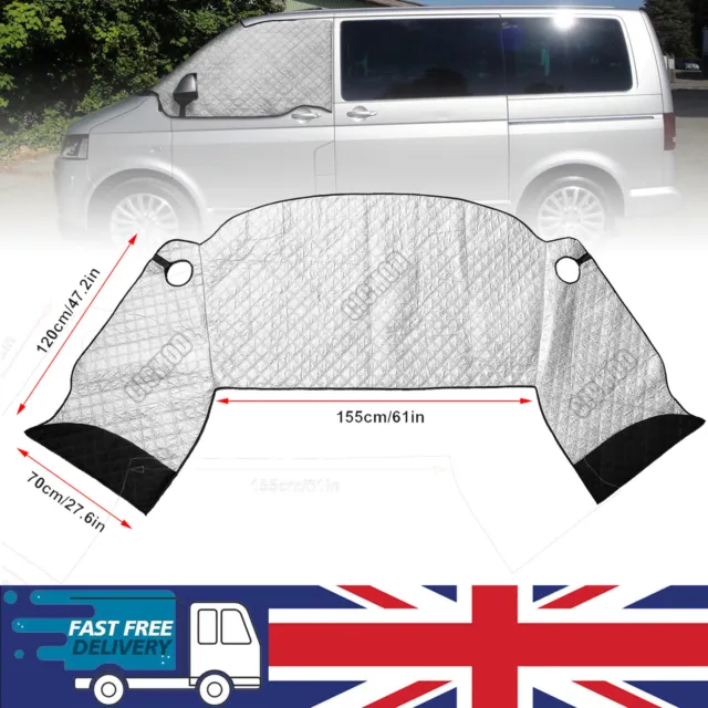 CAR WINDSCREEN SHIELD Cover Blackout Ice Snow Sun Shade For VW T5 T6  Transporter £27.29 - PicClick UK