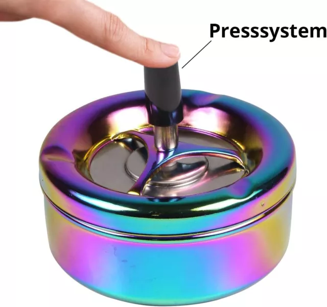 Best Quality Amazing Steel Ashtray Cigarette Ashtray Odour Free Spinning Ashtray