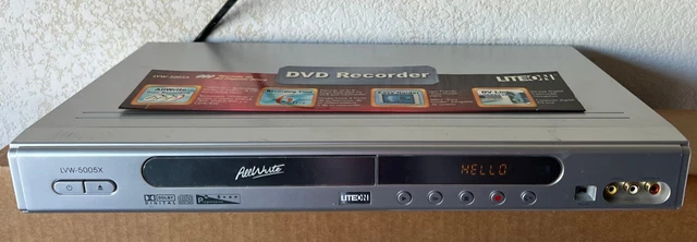 Lite On LVW-5005X AllWrite DVD CD Recorder - NO REMOTE -  DISK DRAWER WON'T OPEN
