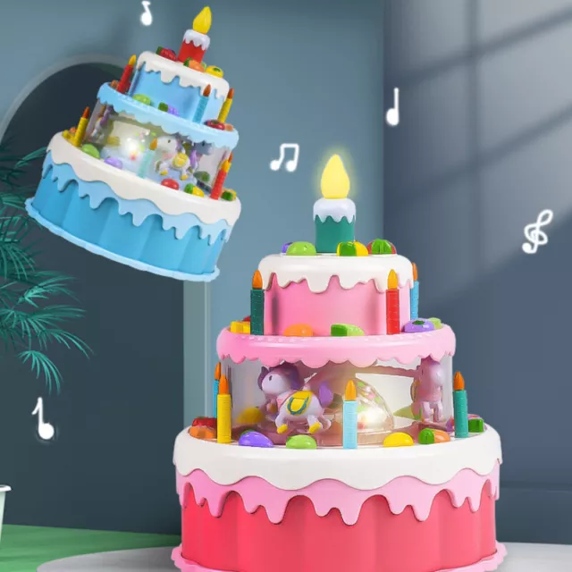 Miniature Birthday Cake Model Simulation Cake Toy Children's toys Gift Age 3-6