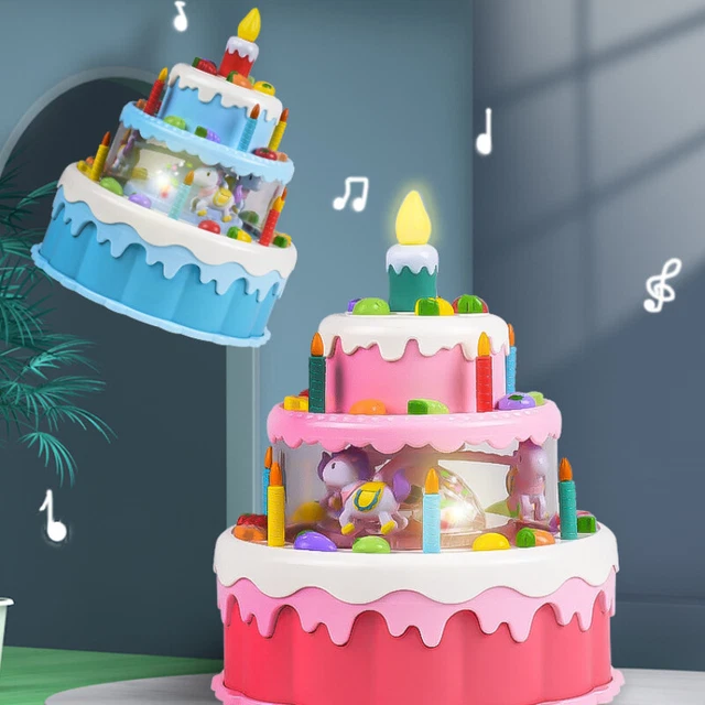 Miniature Birthday Cake Model Simulation Cake Toy Children's toys Gift Age 3-6