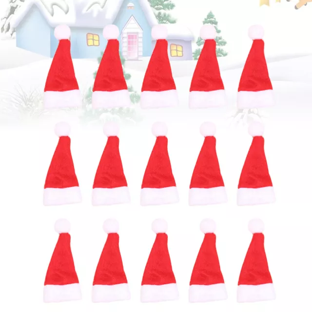 50 pz cappello caramelle cappelli di Babbo Natale bomboniera festa di Natale mini per lecca-lecca