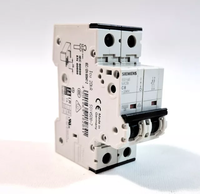 Disjoncteur à courant résiduel 1P+N, 2 modules, 220Vac, 10A, 30mA
