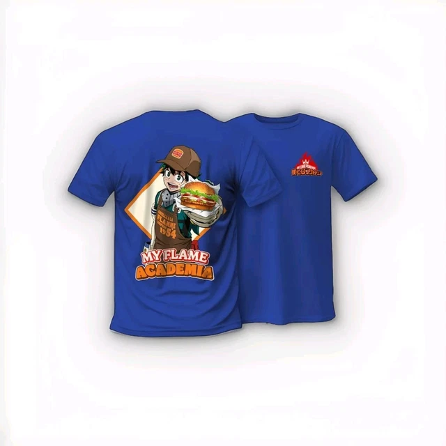 Tee Shirt Bakugo Burger King X T-SHIRT My Hero Academia X Burger