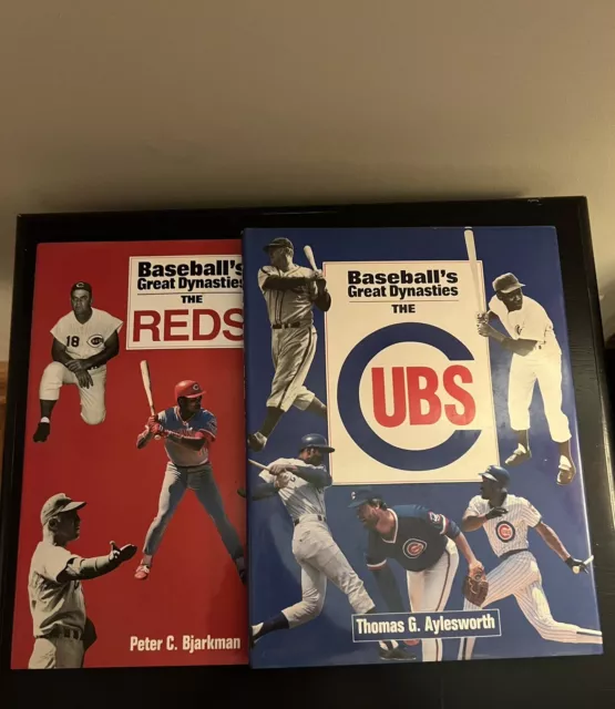 Lot Of 2 Baseball's Great Dynasties : Cubs And Reds (1991, Hardcover)