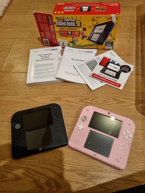Lot 2 Console nintendo 2ds rose et une noir en boite