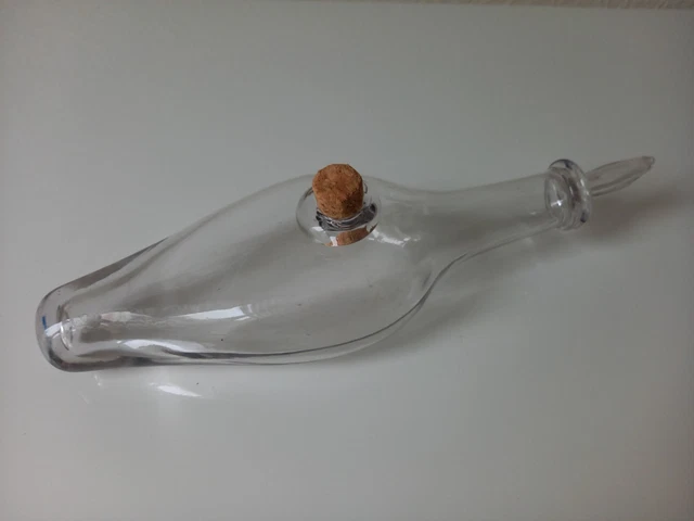 Biberon En Verre Ancien Années 1930 Avec Hochet Pour Poupée Celluloïd