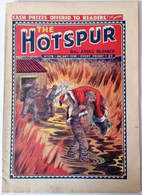 Hotspur Comic No. 278 Dated 24 December 1938. Good+ Condition. Christmas Issue