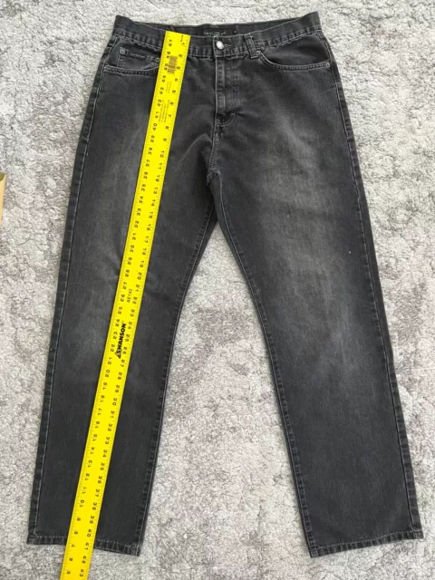 Calvin Klein Jeans Mens 34 Black Regular Fit Straight Leg Pockets Casual Denim 2
