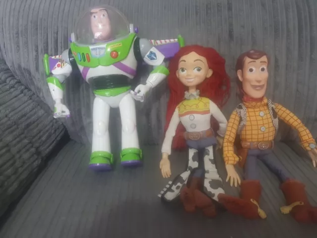 Toy Story Bundle Woody, Jessie, Buzz Lightyear Disney Pixar Talking Figures