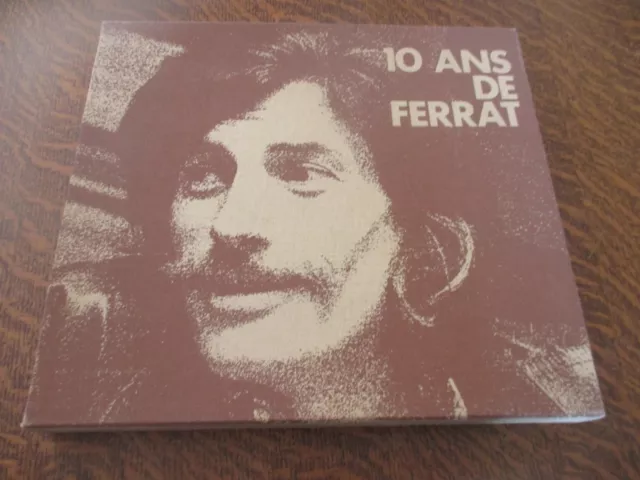 RARE coffret 10 33 tours JEAN FERRAT  10 ans de ferrat