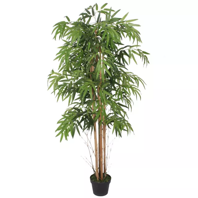 Bambus Kunstpflanze Künstliche Pflanze 150cm Decovego